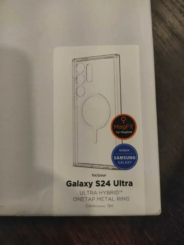 spigen ultra hybrid onetap metal ring case for Samsung s24 ultra in Cell Phone Accessories in St. Catharines - Image 2