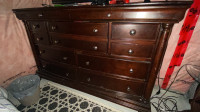 Solid wood dresser and mirror for sale (moving sale) 