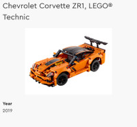 Chevrolet Corvette ZR1, LEGO® Technic