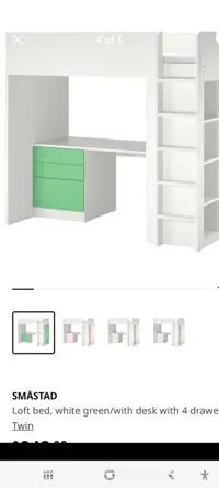 Ikea Smastad Loft Kids Bed Bunk