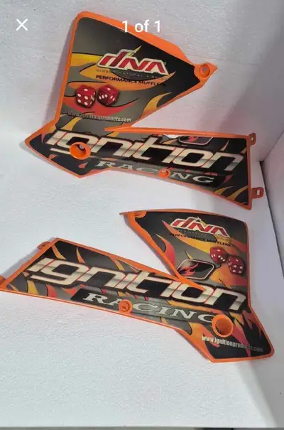 KTM side ferrings Off my old SX200 Ignition $20 Pick up in Pontypool