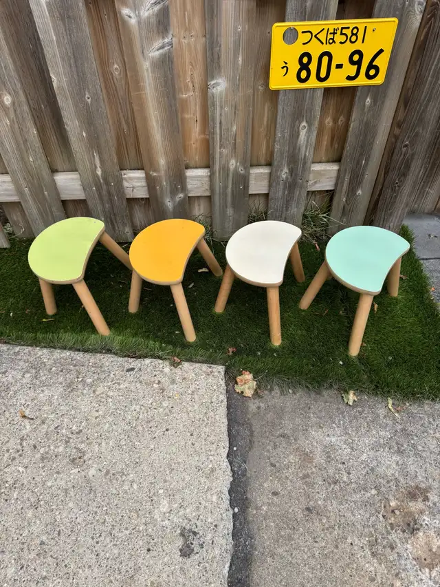 KIDS Three Pears Solid Wood Stools in Chairs & Recliners in City of Toronto - Image 2