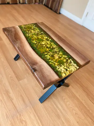 epoxy coffee table , View more