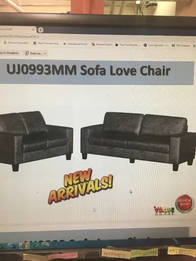 Brand new sofas and love seats on sale