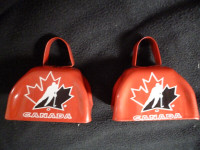 Team Canada Cowbells x 2 + Molson Canadian Leaf Towels x 2