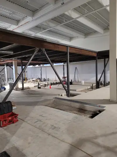 STEEL MEZZANINE STRUCTURE - EXTENSION - RAISED STORAGE PLATFORM - STAIR - PYLON STRUCTURE- CONDO STE...