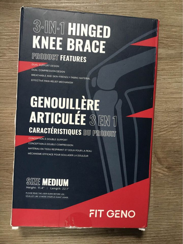 3 in 1 hinged knee brace dans Santé et besoins spéciaux  à Ville de Montréal - Image 4