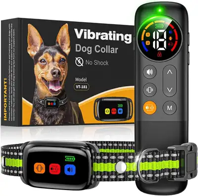 No Shock Dog Training Collar w/ Remote 2000ft Waterproof, View more