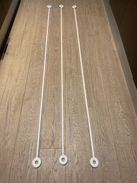 3x - Curtain Rod Set - 140cm