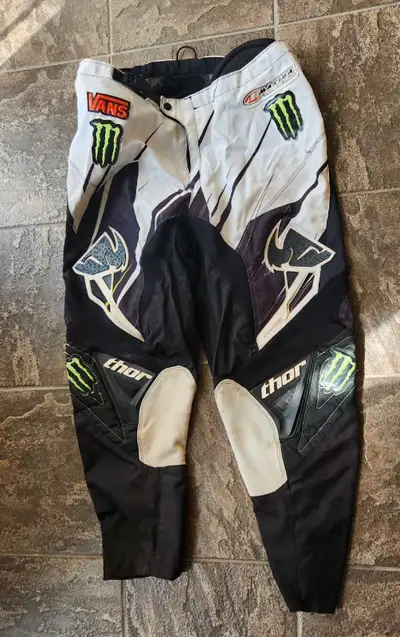 Thor Pro Circuit Monster Energy MX Pants Size 40. These fit more like a 38 Have been worn but still...