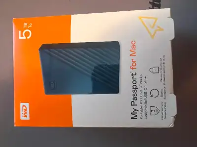 Portable/ external Hard drive for MAC 5TB, View more