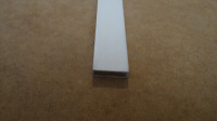 Arrêt de porte ou moulure décorative rectangle plat en mdf blanc