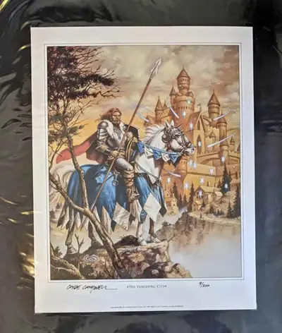 The Vanishing City by Clyde Caldwell DnD Artwork Signed, View more