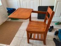 Antique school chair & desk