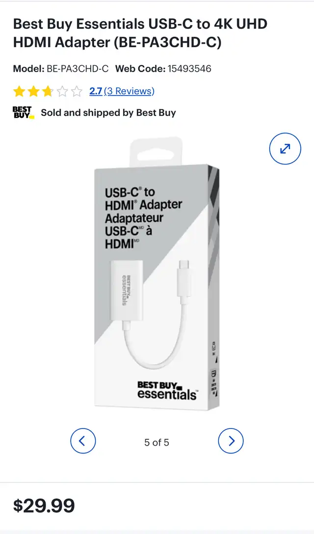 USB-C to HDMI adapter 4K62863731767043122