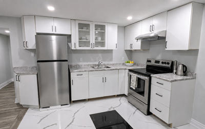 Available immediately Newly finished and spacious 2-bedroom basement apartment located near Ritson R...