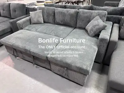 comfy corduroy sectional sofa bed on sale , View more