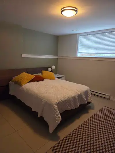 Beautiful furnished one-bedroom basement apartment available for $2,000 per month, all-inclusive. Re...