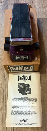 Rare Dunlop TVP-1 Tremolo / Volume Pedal