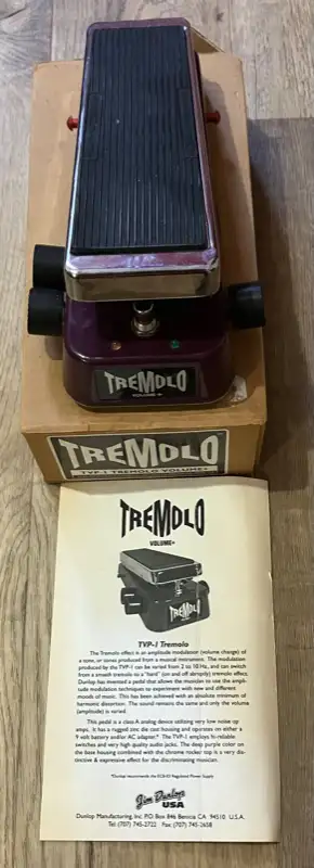 Rare Dunlop TVP-1 Tremolo / Volume Pedal, View more