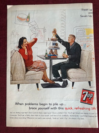 1961 7Up Softdrink Original Ad