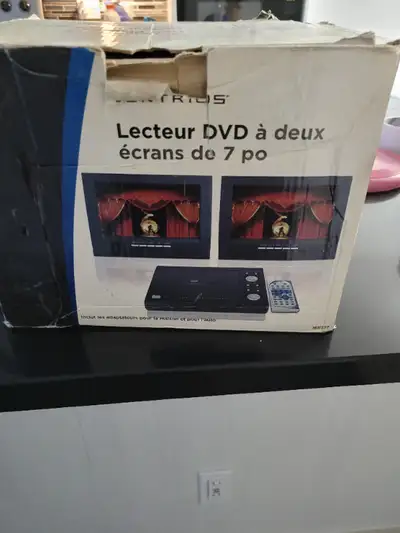 Lecteur DVD avec 2 écrans 7 pouces