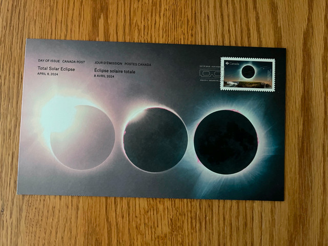 Canada Stamp Solar Eclipse 2024 First Day Cover in Arts & Collectibles in Ottawa