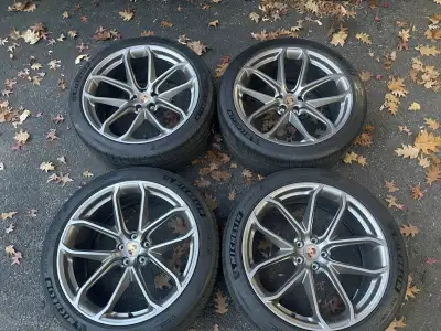 OEM 2022 Satin Platinum Forged GT Design Wheels (Tire Options) Up for sale is my set of beloved OEM...