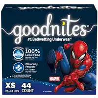 NEW GoodNites Bedtime Bedwetting Underwear for Boys, XS, 44 Ct.