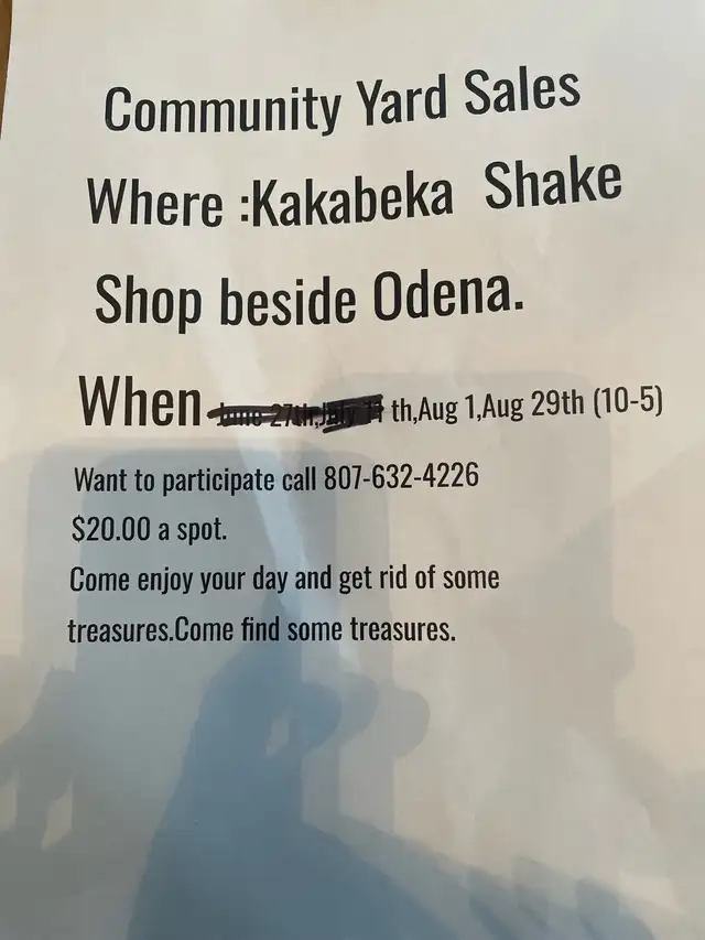 kakabeka yard sale