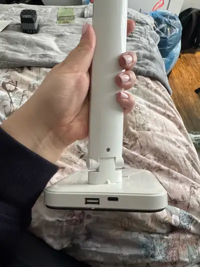 White LED Desk Lamp with Wireless Charger, View more