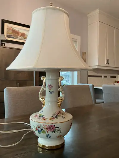 Floral Porcelain Table Lamp, View more