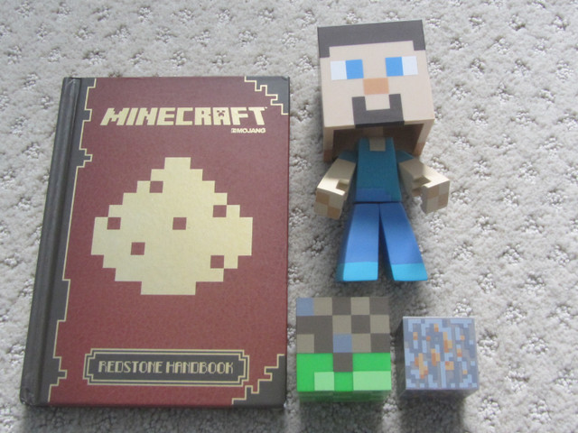 Minecraft Redstone Handbook And Steve Figure & Accessories in Toys & Games in London