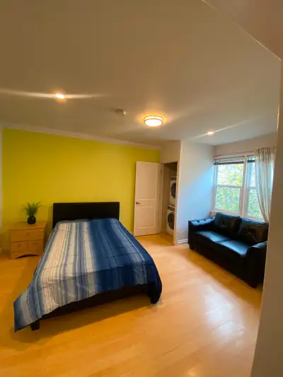 Furnished Bachelor Apartment available August 1 for Month to Month Rental. $1140/month plus power. I...