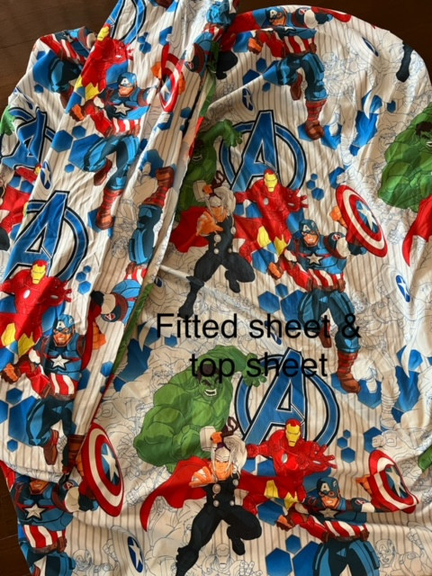 Avengers Comforter and Sheet set- Double/Full size in Bedding in Markham / York Region - Image 4