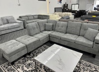 Modern Grey Sectional Sofa with Cup Holders Mississauga / Peel Region Toronto (GTA) Preview