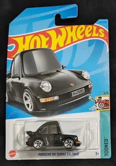 ATTENTION HOT WHEELS COLLECTORS!!! Tuned Porsche 911 Turbo 3.6 ( 964 )(Black) - $5 or open to Trades...