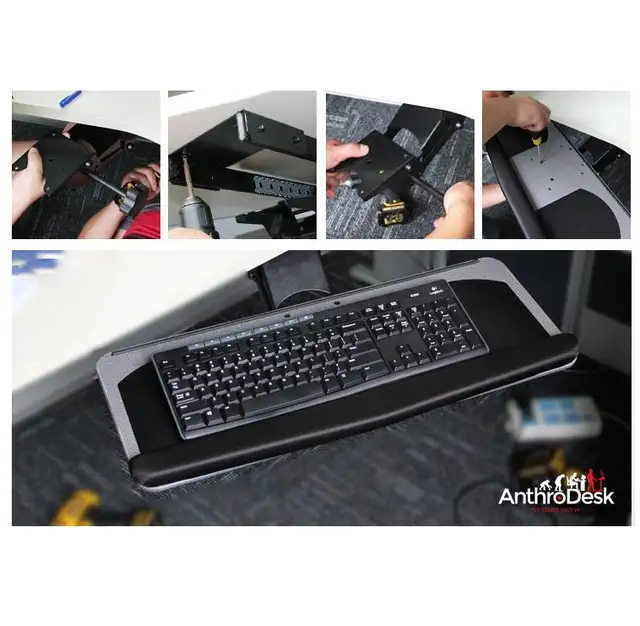 Keyboard Tray with Adjustable Height and Tilt for Standing Desks in Desks in Downtown-West End - Image 7