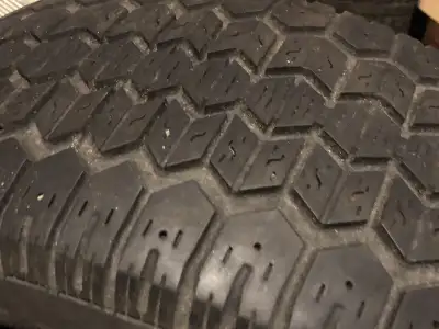 One all-season and one winter tire Excellent condition. No flaws. Lots of tread. $30each 18 km south...
