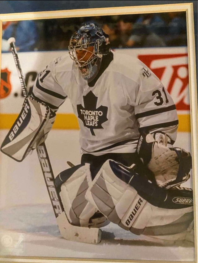 Curtis Joseph Toronto Maple Leafs Hockey Collector Frame 19”x16" in Arts & Collectibles in Hamilton - Image 3
