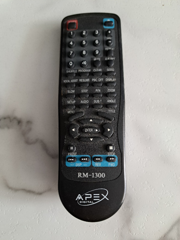 Apex RM-1300 DVD Remote Control in General Electronics in St. Catharines