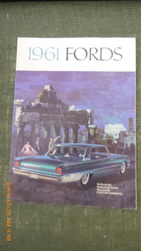 1961 Ford car sales brochure, in Penticton