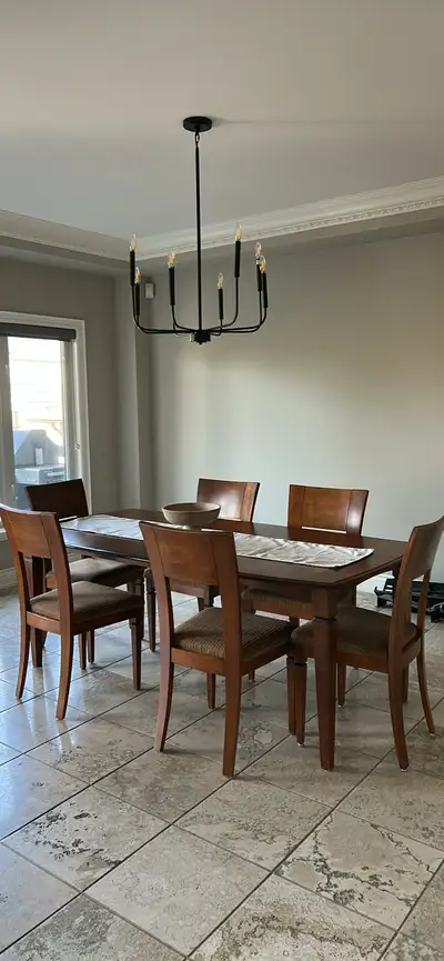 Solid wood Dining table and Chairs set, View more