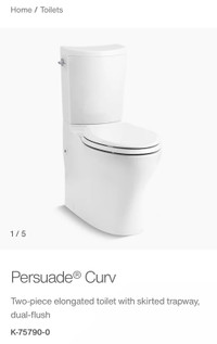 Kohler Persuade Curv toilet - new