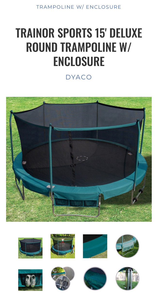 15 foot round trampoline in Other in Oakville / Halton Region - Image 2