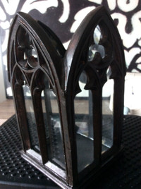 New, Unique “ Medieval “ Church Window Candle Holder