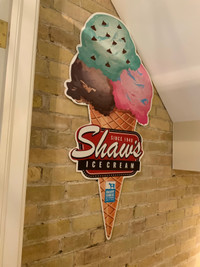 SHAW’S ICE CREAM SIGN