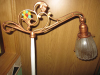 NO:21 BRIDGE LAMP CAST IRON VINTAGE ANTIQUE FLOOR LAMP