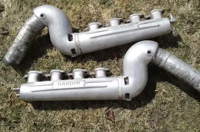 Nice set of “Big Block Chevy” (396/400/427/454) aluminum HARDIN marine manifolds, would make a “inte...