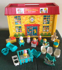 Vintage Fisher Price Hospital and accessories